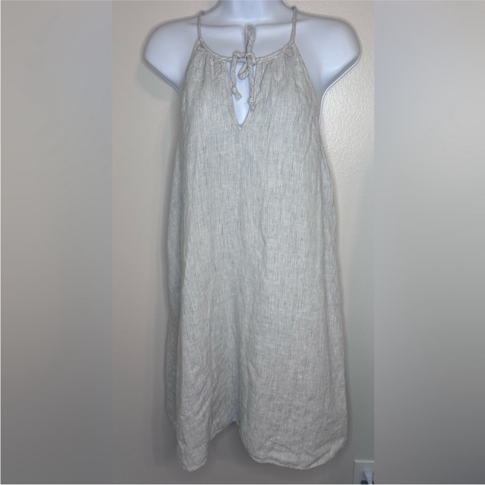 Lou & Grey Linen Dress Striped Linen Dress